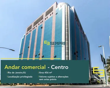Sala Comercial para alugar, 457m² no Cidade Nova, Rio de Janeiro