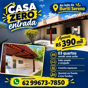 Casa com 3 Quartos à venda, 140m² no Jardim Veneza, Aparecida de Goiânia