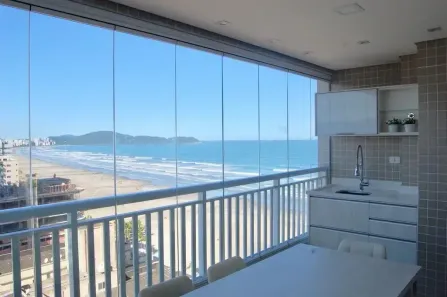 Apartamento com 3 Quartos para alugar, 123m² no Aviação, Praia Grande
