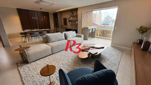Apartamento com 3 Quartos para alugar, 214m² no Boqueirão, Santos