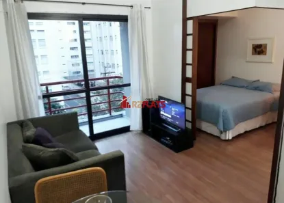 Flat com 1 Quarto para alugar, 35m² no Moema, São Paulo