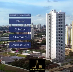 Apartamento com 3 Quartos para alugar, 134m² no Jardim das Américas, Cuiabá