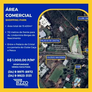 Lote/Terreno à venda, 15400m² no Shopping Park, Uberlândia