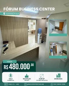 Sala Comercial à venda, 31m² no Adrianópolis, Manaus