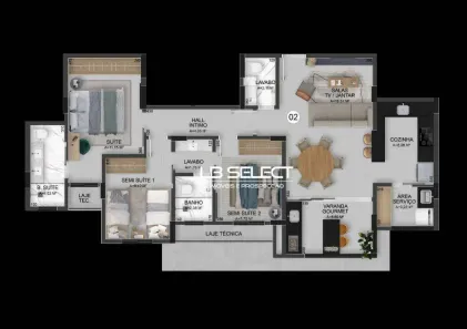 Apartamento com 2 Quartos à venda, 80m² no Santa Mônica, Uberlândia