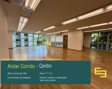 Imóvel Comercial para alugar, 778m² no Centro, Belo Horizonte