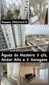 Apartamento com 3 Quartos à venda, 74m² no Rio Madeira, Porto Velho