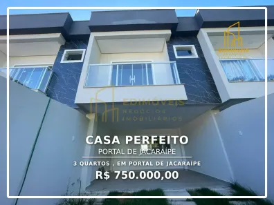 Casa com 3 Quartos à venda, 100m² no Portal de Jacaraípe, Serra