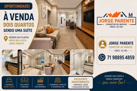 Apartamento com 2 Quartos à venda, 60m² no Horto Bela Vista, Salvador