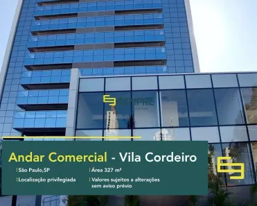 Imóvel Comercial para alugar, 327m² no Vila Cordeiro, São Paulo