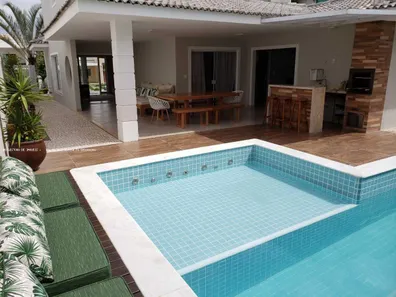 Casa de Condomínio com 4 Quartos para alugar, 400m² no Alphaville (Abrantes), Camaçari