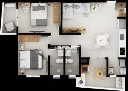 Apartamento com 2 Quartos à venda, 67m² no Santa Mônica, Uberlândia