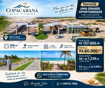Lote/Terreno à venda, 200m² no , Barra dos Coqueiros