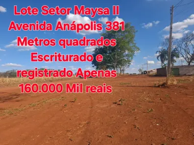 Lote/Terreno à venda, 381m² no Setor Maysa, Trindade