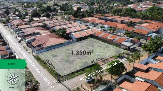 Lote/Terreno à venda, 1350m² no Parque dos Ipês, São Gonçalo do Amarante