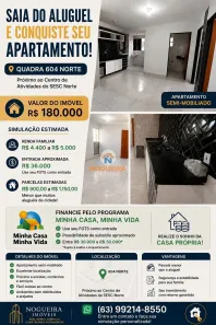 Apartamento com 2 Quartos à venda, 50m² no Plano Diretor Norte, Palmas