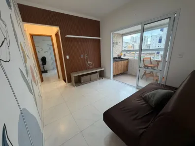 Apartamento com 1 Quarto para alugar, 47m² no Guilhermina, Praia Grande