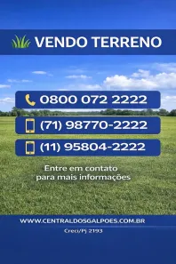 Lote/Terreno à venda, 14000m² no Muchila, Feira de Santana
