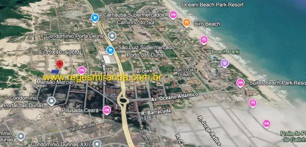 Lote/Terreno à venda, 600m² no Porto das Dunas, Aquiraz