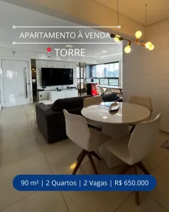 Apartamento com 2 Quartos à venda, 90m² no Torre, Recife