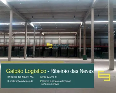 Galpão/Depósito/Armazém para alugar, 32703m² no Vereda, Ribeirão das Neves