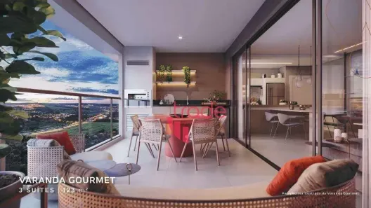 Apartamento com 3 Quartos à venda, 123m² no Bonfim Paulista, Ribeirão Preto