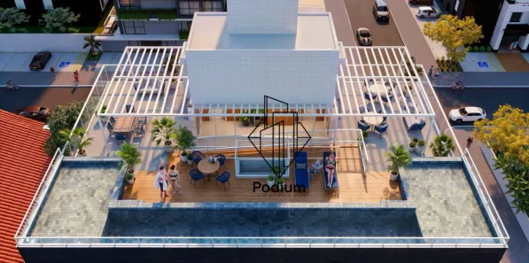 Flat com 2 Quartos à venda, 45m² no Cabo Branco, João Pessoa