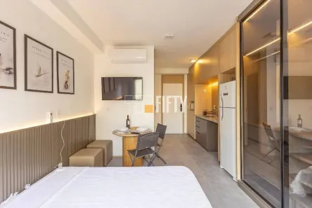 Apartamento com 1 Quarto para alugar, 25m² no Vila Nova Conceição, São Paulo