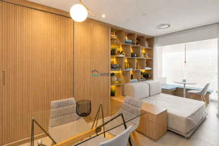 Apartamento com 1 Quarto para alugar, 40m² no Indianópolis, São Paulo