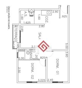 Apartamento com 2 Quartos à venda, 53m² no Centro, Diadema