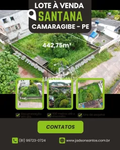Lote/Terreno à venda, 442m² no Santana, Camaragibe
