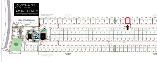 Lote/Terreno à venda, 214m² no , Barra dos Coqueiros