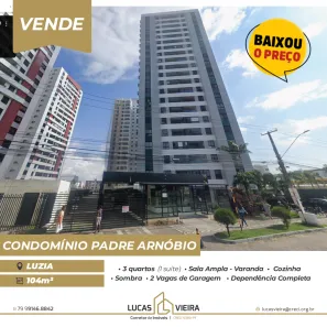 Apartamento com 3 Quartos à venda, 104m² no Luzia, Aracaju