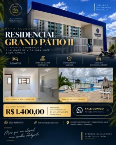 Apartamento com 2 Quartos para alugar, 49m² no Cidade Universitária, Maceió