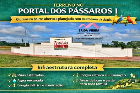 Lote/Terreno à venda, 262m² no Loteamento Comercial e Residencial Portal dos Pássaros I, Pindamonhangaba