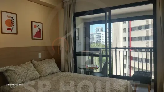 Apartamento com 1 Quarto para alugar, 22m² no Cidade Monções, São Paulo
