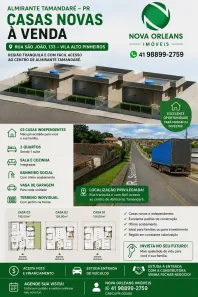 Casa com 3 Quartos à venda, 49m² no Vila Alto Pinheiros, Almirante Tamandaré