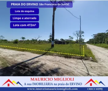 Lote/Terreno à venda, 472m² no Do Ubatuba, São Francisco do Sul