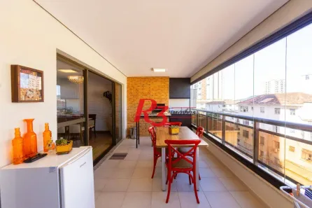 Apartamento com 3 Quartos à venda, 133m² no Ponta da Praia, Santos
