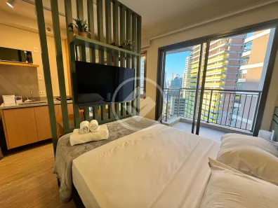 Apartamento com 1 Quarto para alugar, 25m² no Santo Amaro, São Paulo