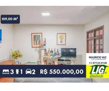 Sobrado com 3 Quartos à venda, 109m² no Jardim Santos Dumont, São Paulo