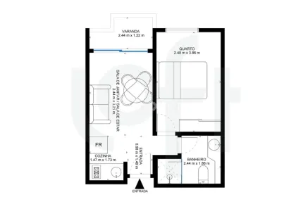 Flat com 1 Quarto à venda, 34m² no Vila Uberabinha, São Paulo