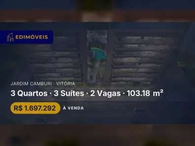 Apartamento com 3 Quartos à venda, 103m² no Jardim Camburi, Vitória