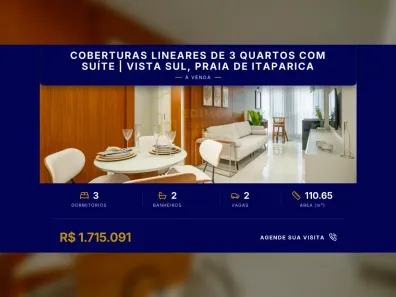 Apartamento com 3 Quartos à venda, 110m² no Jockey de Itaparica, Vila Velha