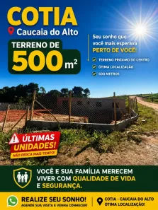 Lote/Terreno à venda, 500m² no Parque Caucaia (Caucaia do Alto), Cotia