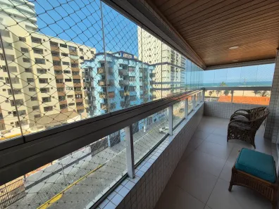 Apartamento com 2 Quartos para alugar, 87m² no Guilhermina, Praia Grande