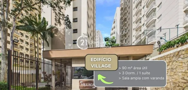 Apartamento com 3 Quartos à venda, 90m² no Alphaville Centro Industrial e Empresarial/Alphaville., Barueri