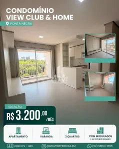 Apartamento com 2 Quartos para alugar, 57m² no Santo Agostinho, Manaus