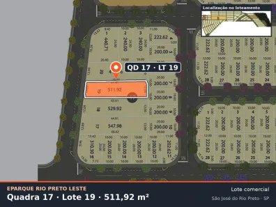 Lote/Terreno à venda, 512m² no Loteamento Residencial Luz da Esperança, São José do Rio Preto