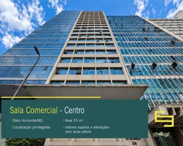 Sala Comercial à venda, 35m² no Centro, Belo Horizonte
